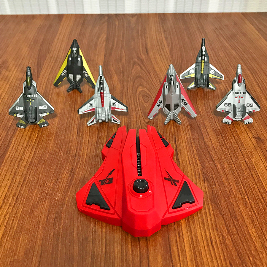 6pcs Fighter Plane Red Launche - مراجعة Kids Outdoor Play وسعره