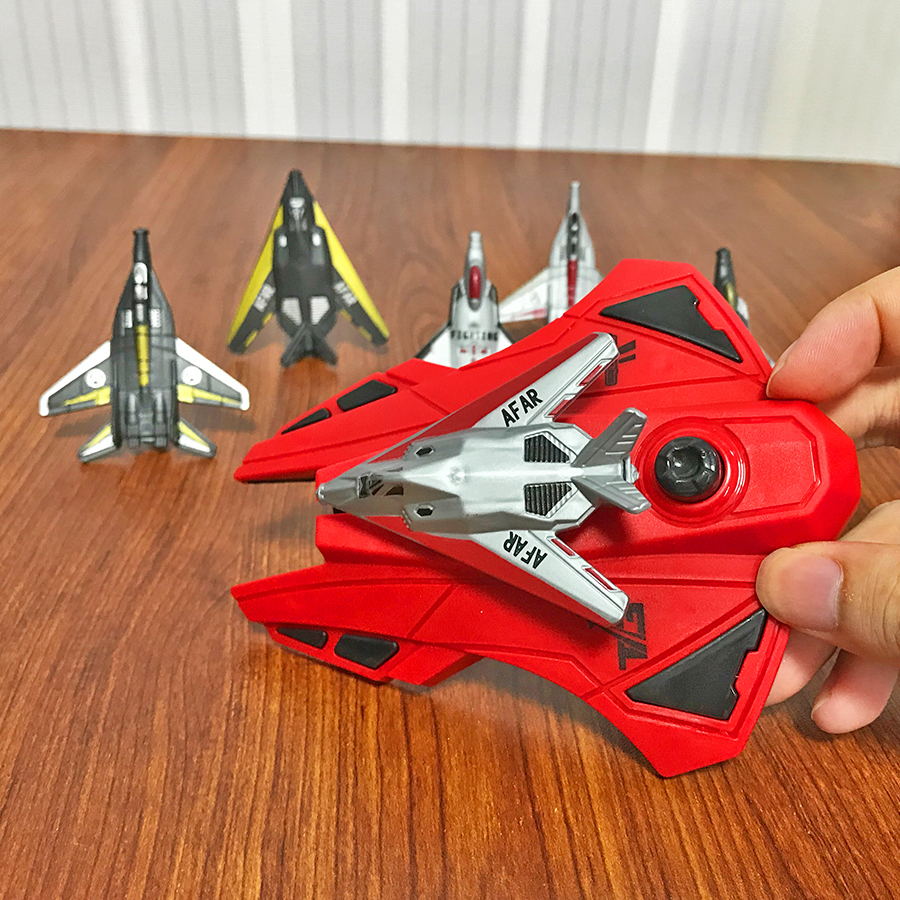 6pcs Fighter Plane Red Launche - مراجعة Kids Outdoor Play وسعره