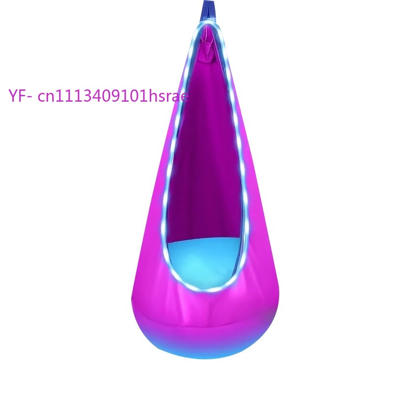 Glowing LED Inflatable Hammock - مراجعة Kids Outdoor Swing Chair وسعره