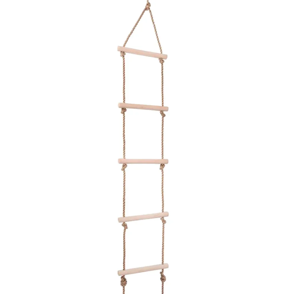 Children Climbing Rope Ladder  - مراجعة Kids Outdoor Swing And Slide وسعره