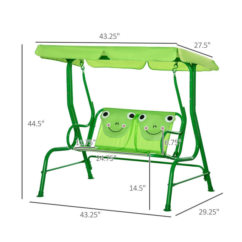 Outsunny Kids Patio Swing, Adj - مراجعة Kids Outdoor Swing Chair وسعره