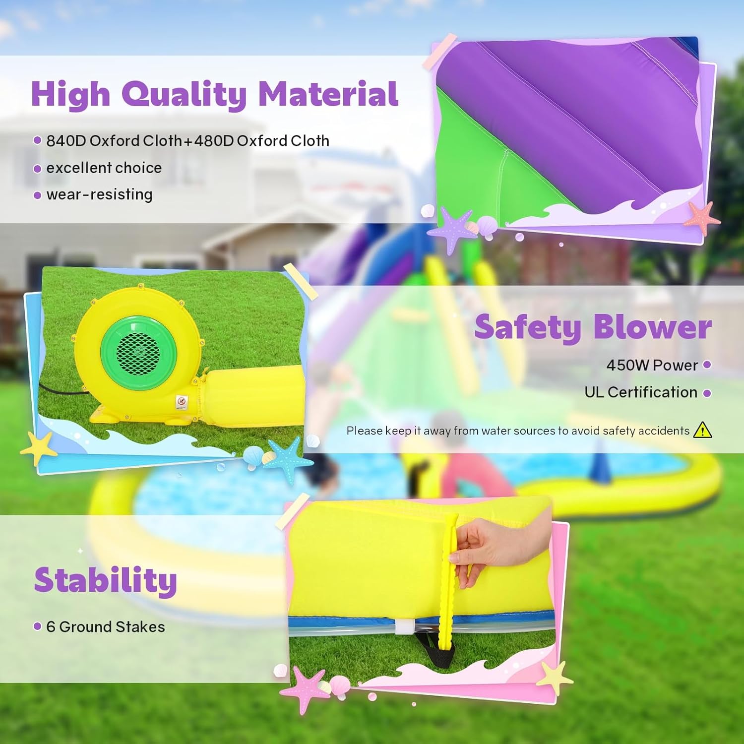 13x14FT Inflatable Bounce Hous - مراجعة Kids Outdoor Play وسعره