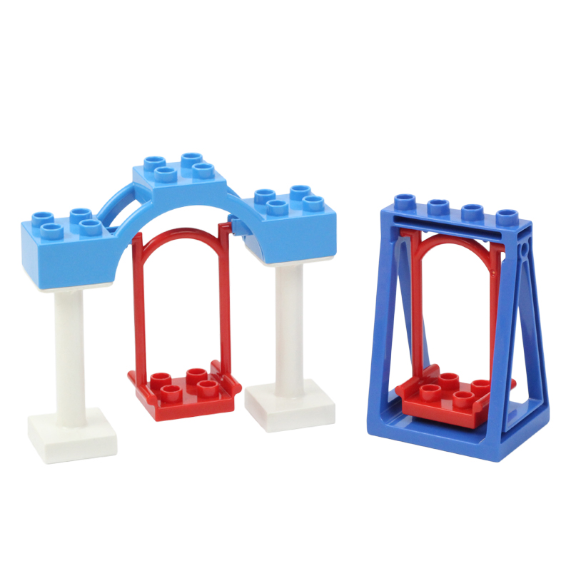 Big Building Blocks Playground - مراجعة Kids Outdoor Swing And Slide وسعره