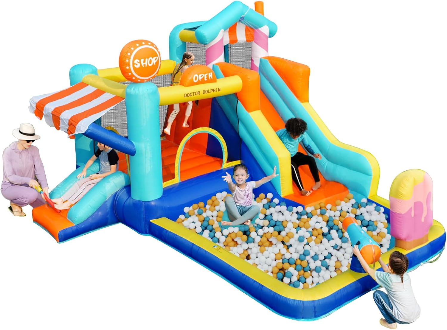 Kids Inflatable Bounce House w - مراجعة Kids Outdoor Play وسعره