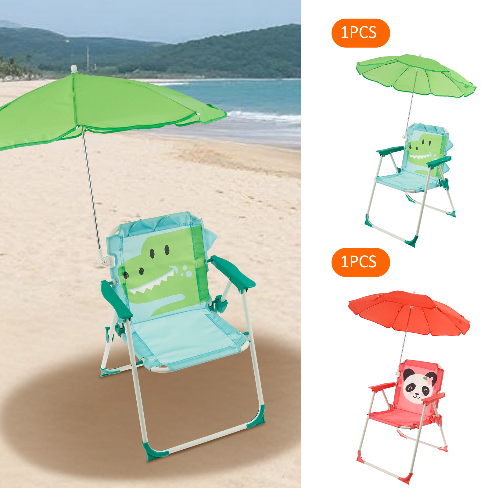 Kids Folding Beach Chair With  - مراجعة Kids Outdoor Bean Bag Chair وسعره