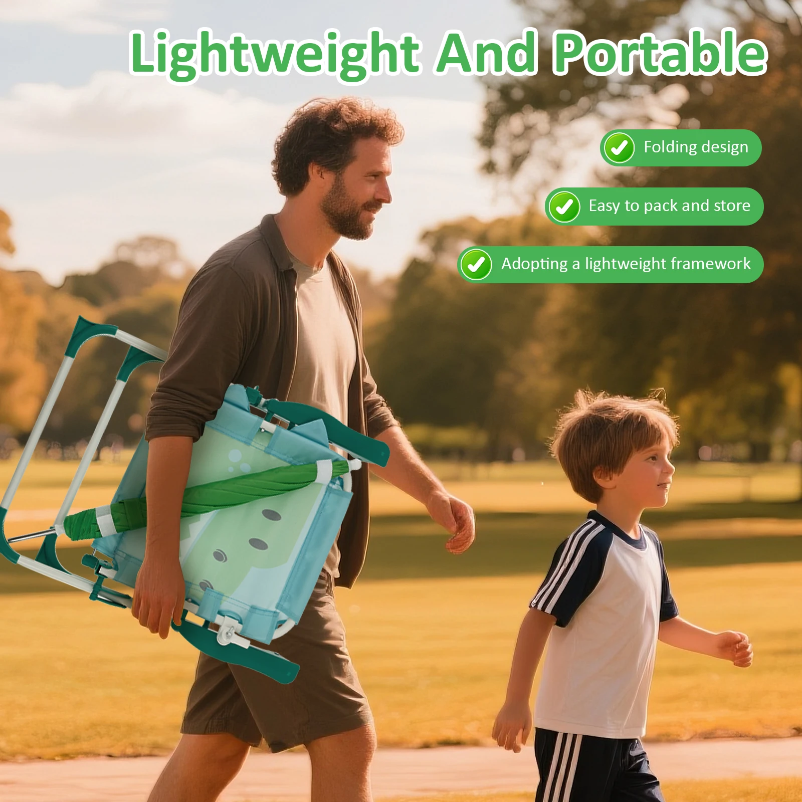 Kids Folding Beach Chair With  - مراجعة Kids Outdoor Bean Bag Chair وسعره