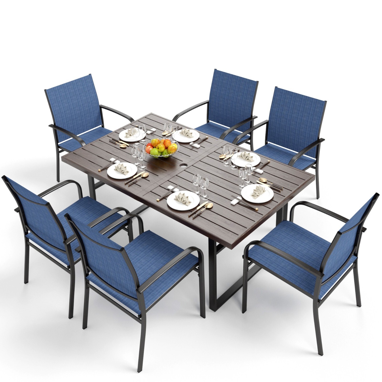 7 Piece Outdoor Dining Set Pat - مراجعة Kids Outdoor Dining Table وسعره