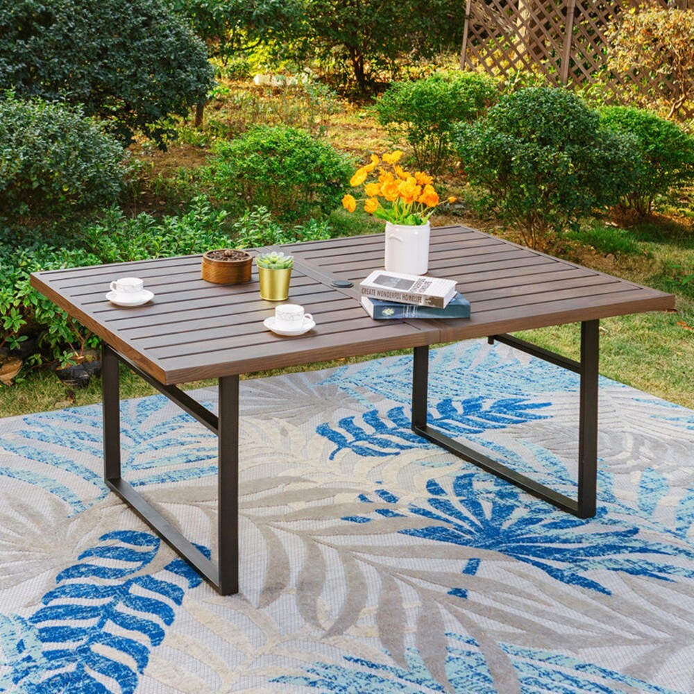 7 Piece Outdoor Dining Set Pat - مراجعة Kids Outdoor Dining Table وسعره