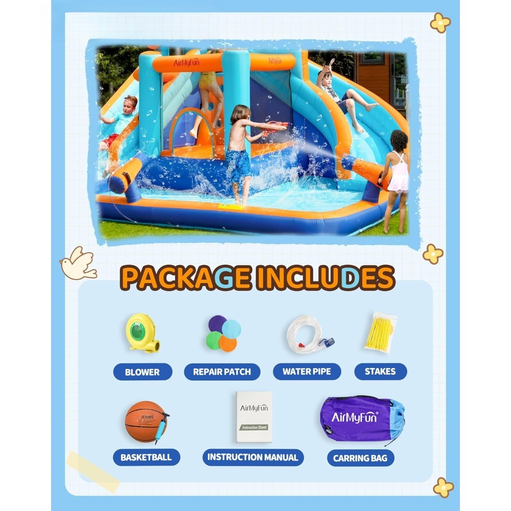 Large Water Slide Bounce House - مراجعة Kids Outdoor Play وسعره