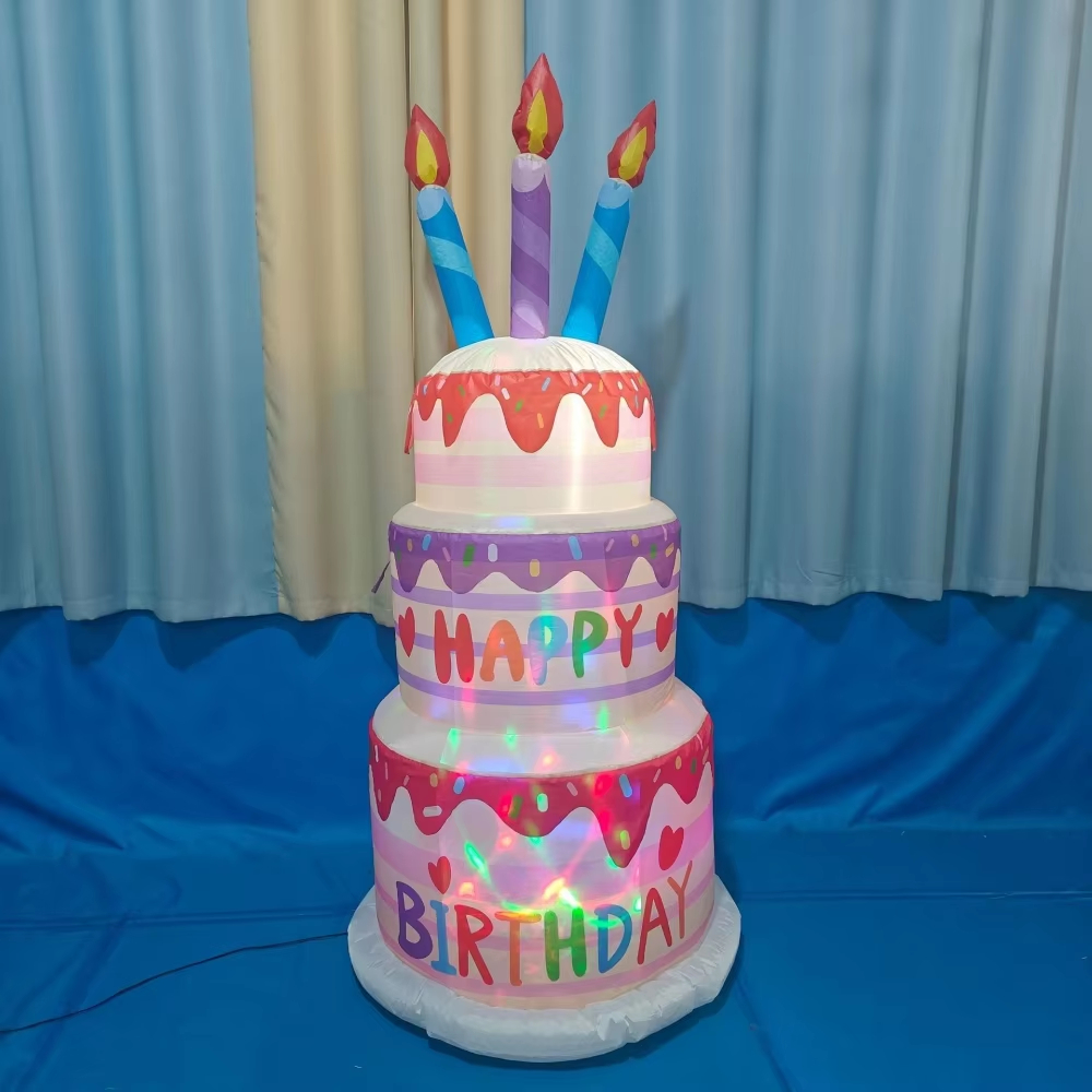 1.8M Inflatable Birthday Cake  - مراجعة Kids Outdoor Gifts وسعره