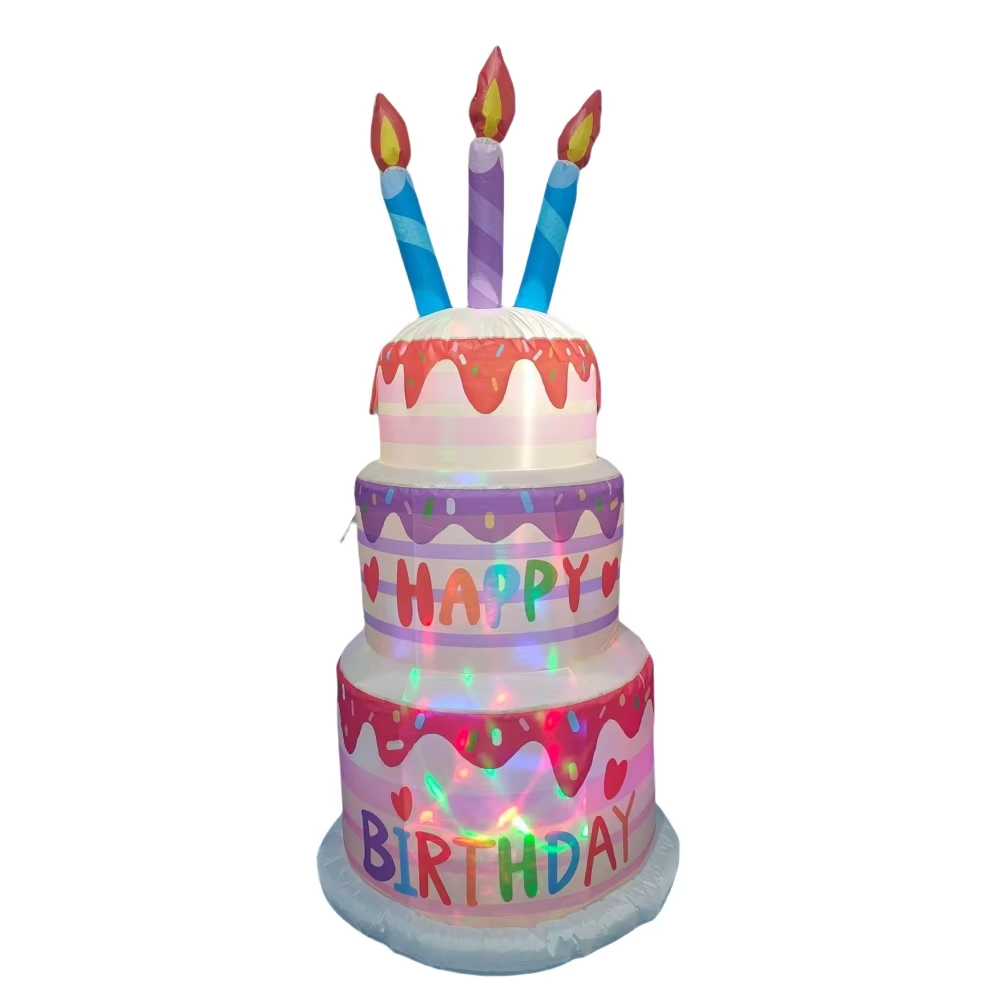 1.8M Inflatable Birthday Cake  - مراجعة Kids Outdoor Gifts وسعره