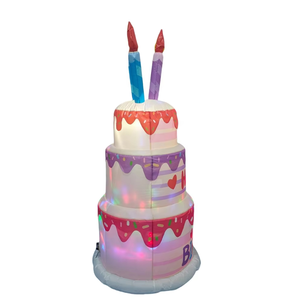 1.8M Inflatable Birthday Cake  - مراجعة Kids Outdoor Gifts وسعره