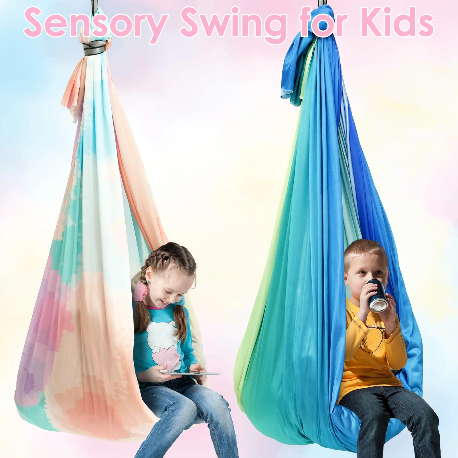 Sensory Swing Comfortable Kids - مراجعة Kids Outdoor Hammock Swing وسعره