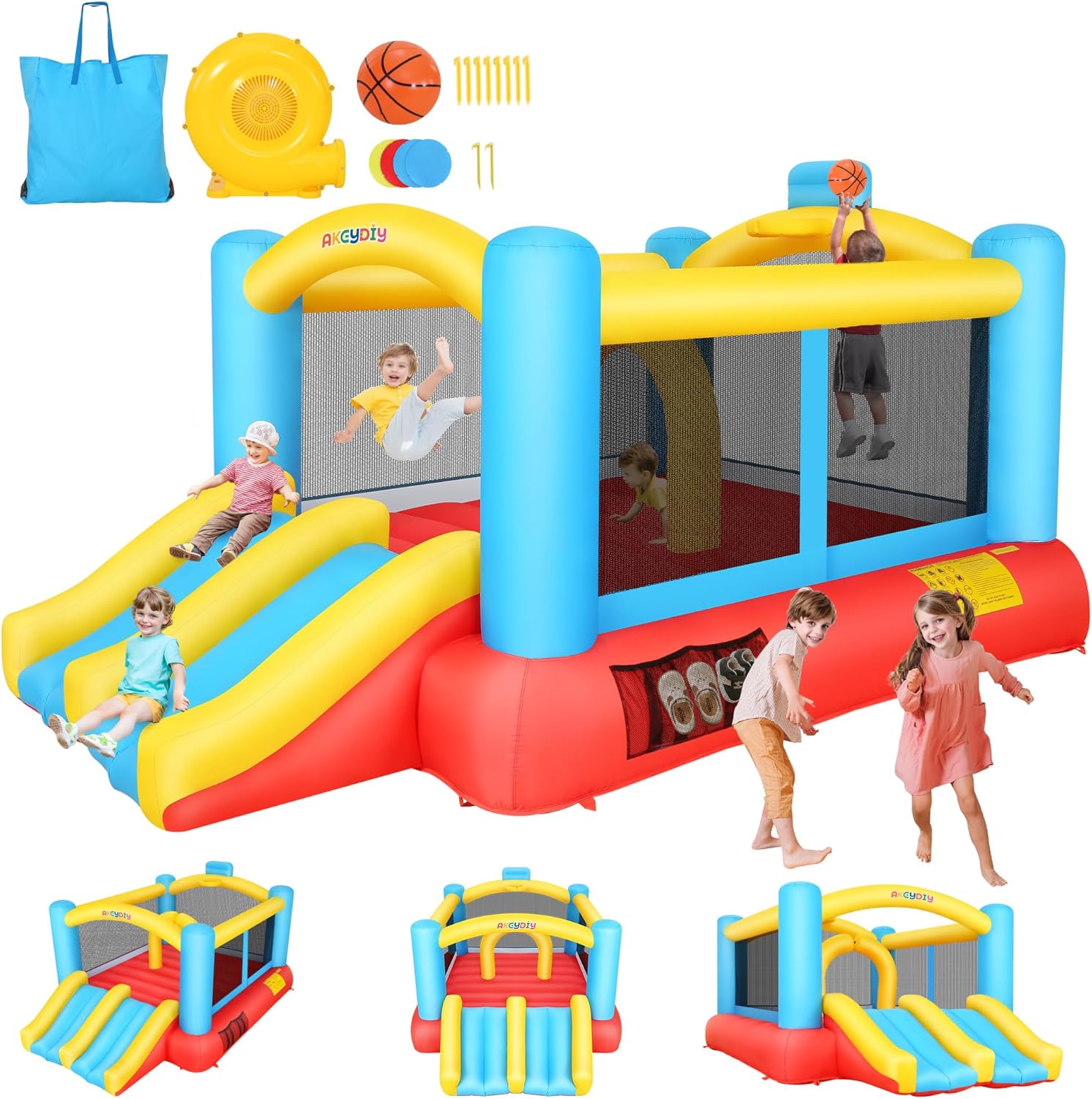 Kids Inflatable Bouncy Castle  - مراجعة Kids Outdoor Play وسعره