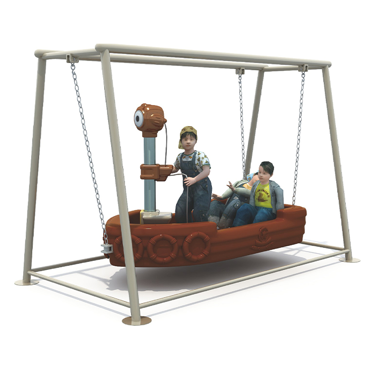 Pirate Ship Shape Swing Chair  - مراجعة Kids Outdoor Swing Chair وسعره