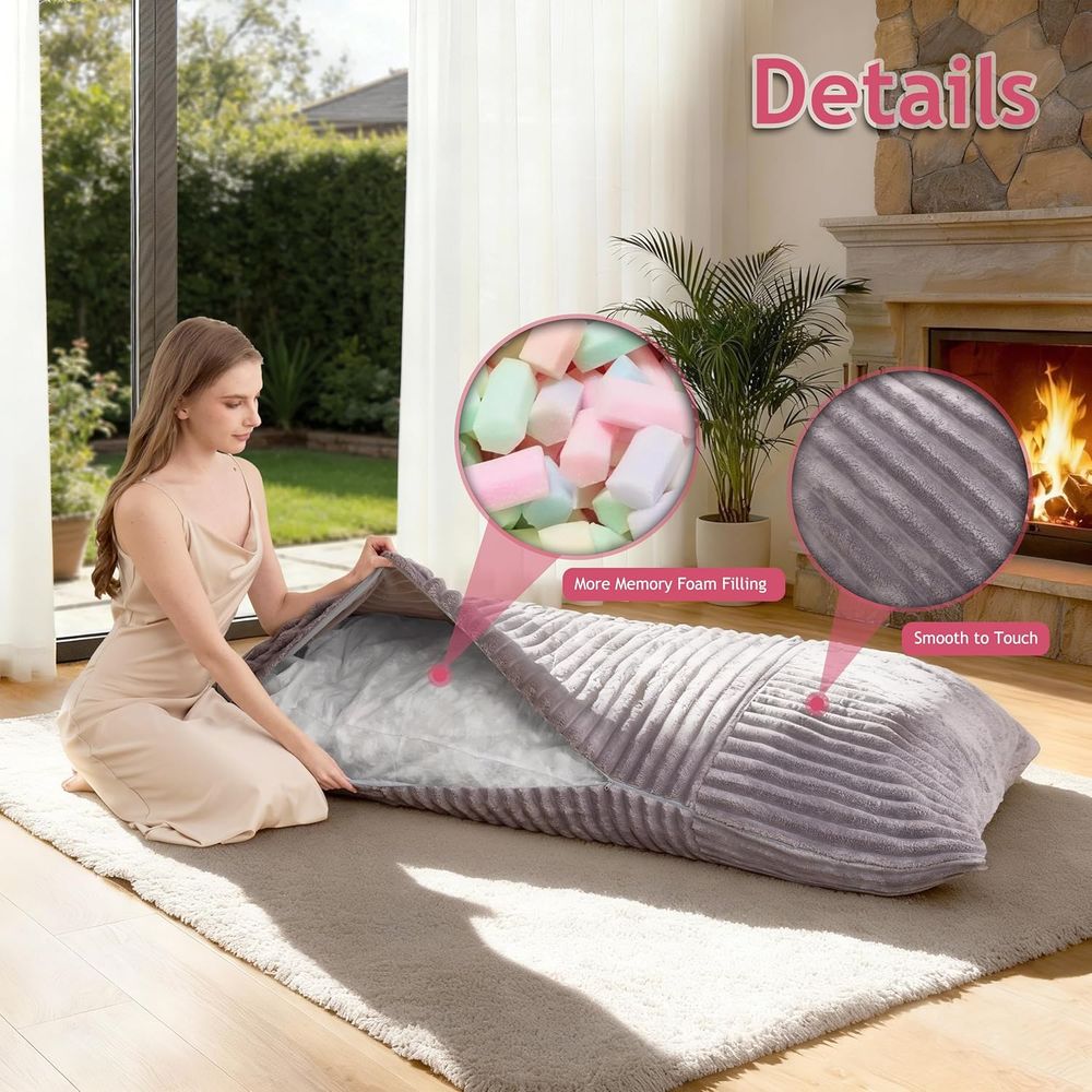 3-in-1 Memory Foam Bean Bag Ch - مراجعة Kids Outdoor Bean Bag Chair وسعره