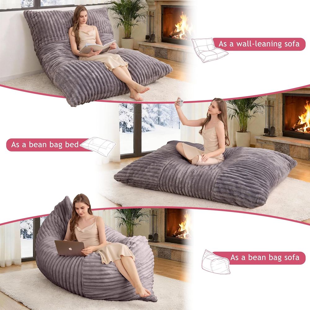 3-in-1 Memory Foam Bean Bag Ch - مراجعة Kids Outdoor Bean Bag Chair وسعره
